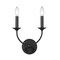 Z-Lite Arabella Wall Sconce, 2-Light, 10 In.W x 7.25 In.L x 11.5 In.H, Matte Black/Matte Black 3500-2S-MB - alternate 1